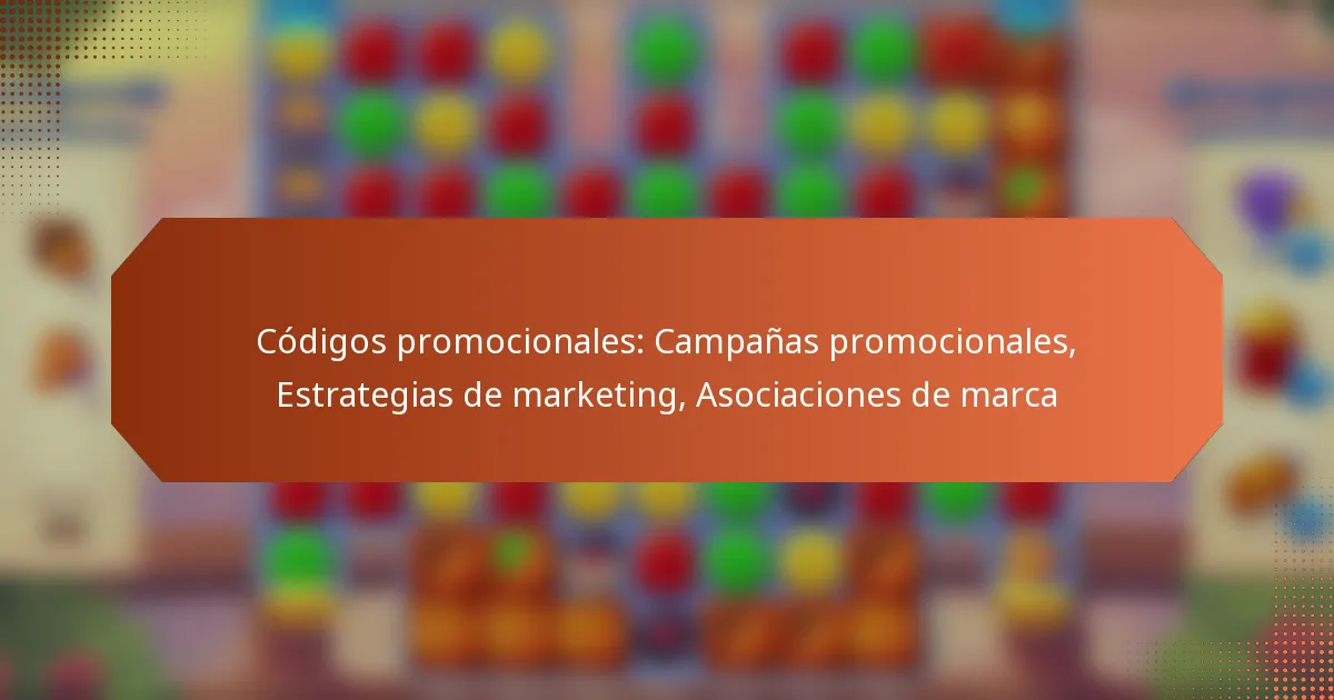 Códigos promocionales: Campañas promocionales, Estrategias de marketing, Asociaciones de marca